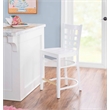 Riverbay Furniture Transitional Beech Wood Set of Two Counter Stools in White