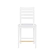 Riverbay Furniture Transitional Beech Wood Set of Two Counter Stools in White