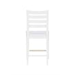 Riverbay Furniture Transitional Beech Wood Set of Two Counter Stools in White