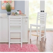 Riverbay Furniture Transitional Beech Wood Set of Two Counter Stools in White