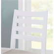 Riverbay Furniture Beech Wood Upholstered Set of Two Counter Stools in White