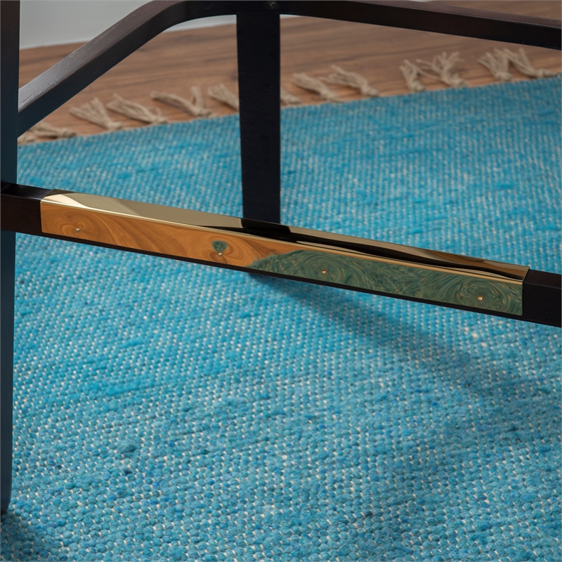 Riverbay Furniture Transitional Solid Wood Set of Two Barstools in Brown