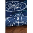Riverbay Furniture Transitional Washable Polyester 2'x8' Rug in Blue