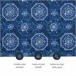 Riverbay Furniture Transitional Washable Polyester 2'x8' Rug in Blue
