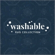 Riverbay Furniture Transitional Washable Polyester 3'x5' Rug in Blue
