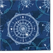 Riverbay Furniture Transitional Washable Polyester 3'x5' Rug in Blue