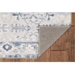 Riverbay Furniture Transitional Washable Polyester 5'x7' Rug in Gray