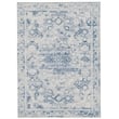 Riverbay Furniture Transitional Washable Polyester 5'x7' Rug in Gray