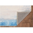Riverbay Furniture Transitional Washable Polyester 2'x8' Rug in Ivory