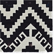 Riverbay Furniture Transitional Polyester 5'x7' Rug in Ivory and Black