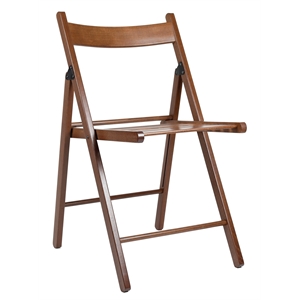 riverbay furniture traditional wood folding chairs set of four in walnut