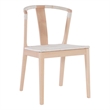 Riverbay Furniture Mid-Century Beech Wood Chair in Natural