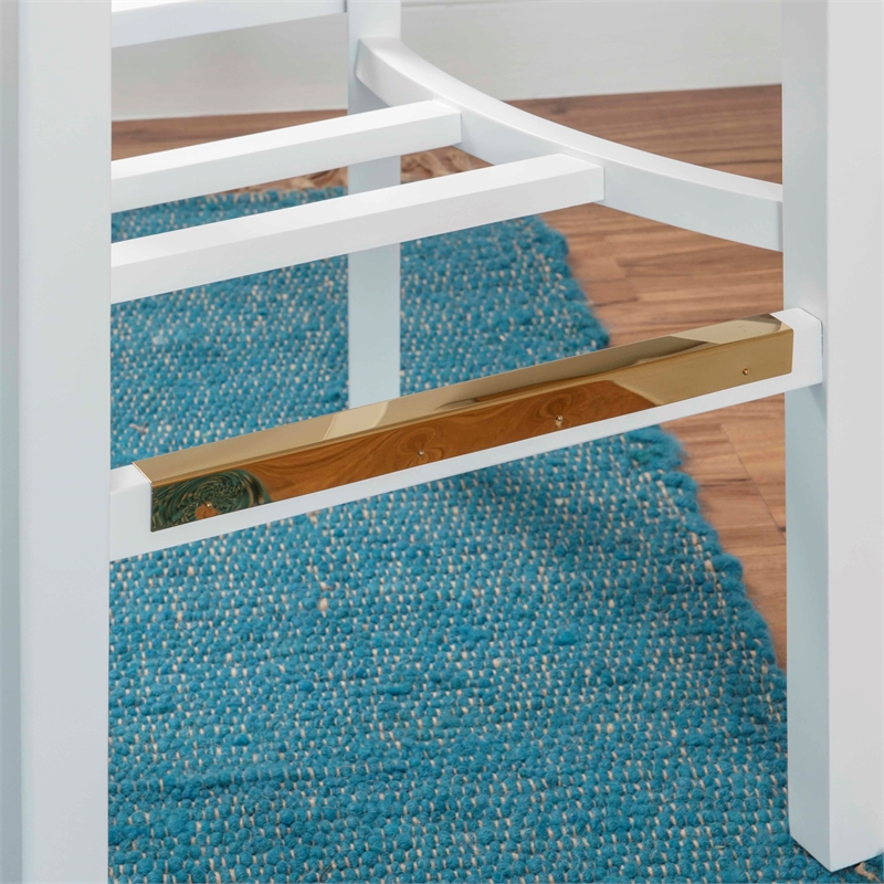 Riverbay Furniture Transitional Wood Set of Two Counter Stools in White