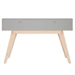 Riverbay Furniture Modern Wood Two Drawer Desk in Gray