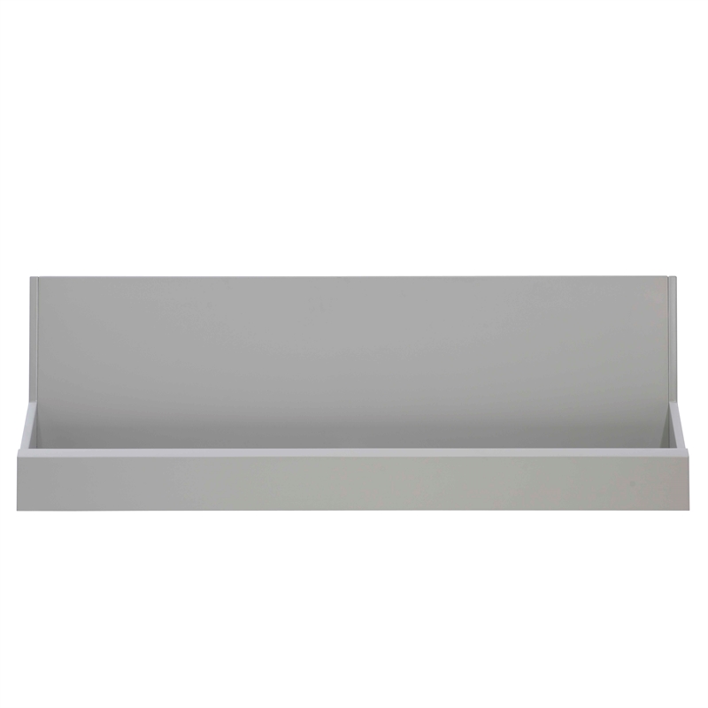 Riverbay Furniture Modern Wood Two Drawer Desk in Gray