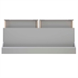 Riverbay Furniture Modern Wood Two Drawer Desk in Gray