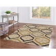 Riverbay Furniture Transitional Polyester 5'x7' Rug in Cream and Stone