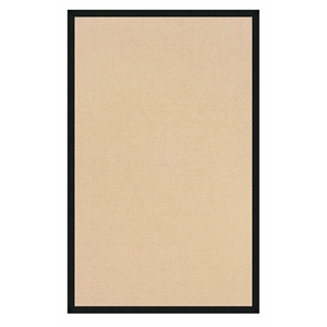 Riverbay Furniture Machine Tufted Wool 8'9&quotx11' Rug in Natural and Black