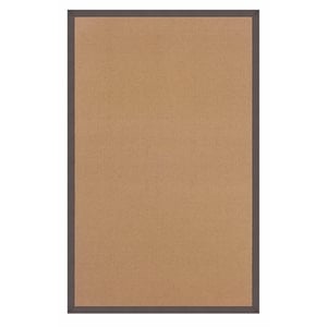 Riverbay Furniture Machine Tufted Wool 5'x8' Rug in Cork Brown and Slate