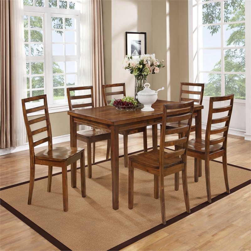 Riverbay Furniture Machine Tufted Wool 8'x11' Rug in Cork Brown and Brown