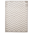 Riverbay Furniture Transitional Polypropylene 8'x10' Rug in Ivory and Gray