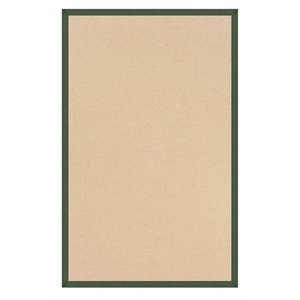 Riverbay Furniture Machine Tufted Wool 1'10&quotx2'10&quot Rug in Natural and Green