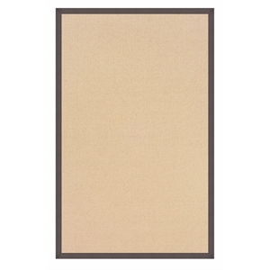 Riverbay Furniture Machine Tufted Wool 1'10&quotx2'10&quot Rug in Natural and Slate
