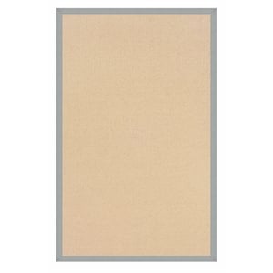 Riverbay Furniture Machine Tufted Wool 8'9&quotx12' Rug in Natural and Ice Blue