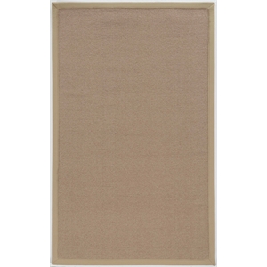 Riverbay Furniture Machine Tufted Wool 8'9&quotx12' Rug in Cork Brown and Beige