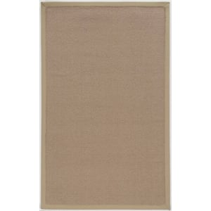 Riverbay Furniture Machine Tufted Wool 9'10&quotx13' Rug in Cork Brown and Beige
