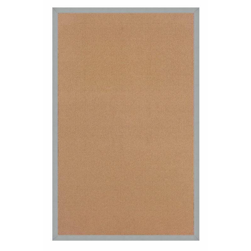 Riverbay Furniture Machine Tufted Wool 8'x11' Rug in Cork Brown and Ice Blue