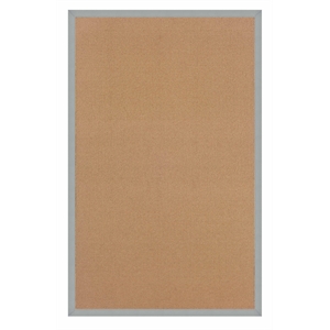 Riverbay Furniture Machine Tufted Wool 8'x11' Rug in Cork Brown and Ice Blue