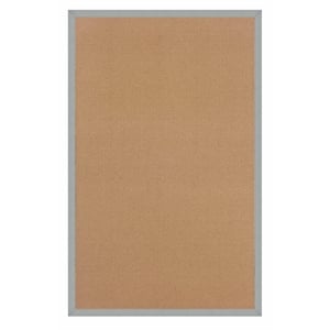 Riverbay Furniture Machine Tufted Wool 9'10&quotx13' Rug in Cork Brown and Ice Blue