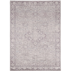 Riverbay Furniture Traditional Woven Polyester 3'3&quotx5' Rug in Ivory