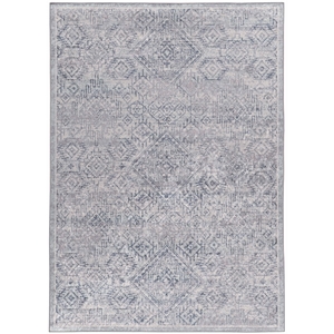Riverbay Furniture Traditional Woven Polyester 2'2&quotx3'2&quot Rug in Gray