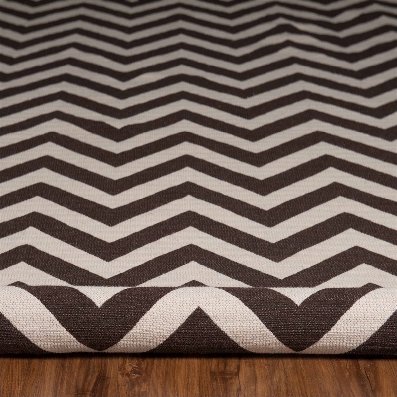 Riverbay Furniture Transitional Reversible Chevron Wool 2'6