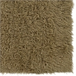 Riverbay Furniture Flokati Hand Woven Wool 3'x5' Rug in Mushroom Brown