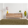 Riverbay Furniture Transitional Flokati Hand Woven Wool 8'x10' Rug in Brown