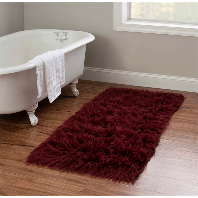 Riverbay Furniture Flokati Hand Woven Wool 2'4