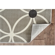 Riverbay Furniture Vintage Polyester 8'x10' Rug in Gray and Ivory