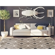 Riverbay Furniture Vintage Polyester 8'x10' Rug in Gray and Ivory