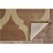 Riverbay Furniture Vintage Polyester 8'x10' Rug in Beige and Sand