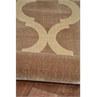 Riverbay Furniture Vintage Polyester 8'x10' Rug in Beige and Sand