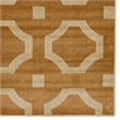 Riverbay Furniture Vintage Polyester 8'x10' Rug in Beige and Sand