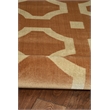 Riverbay Furniture Vintage Polyester 8'x10' Rug in Beige and Sand