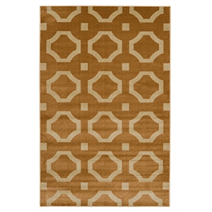riverbay furniture vintage polyester 8'x10' rug in beige and sand