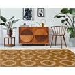 Riverbay Furniture Vintage Polyester 8'x10' Rug in Beige and Sand