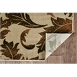 Riverbay Furniture Vintage Polyester 8'x10' Rug in Sand and Green