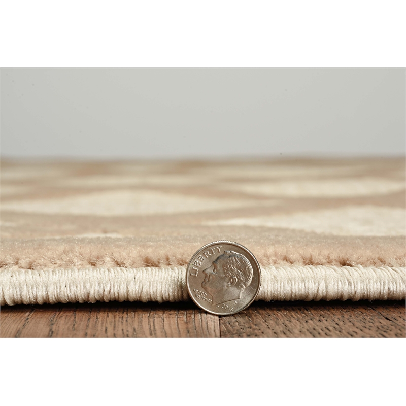 Riverbay Furniture Transitional Polypropylene 8'x10' Rug in Beige