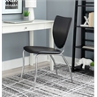 Riverbay Furniture Transitional Metal Stacking Side Chairs Set of Two in Black